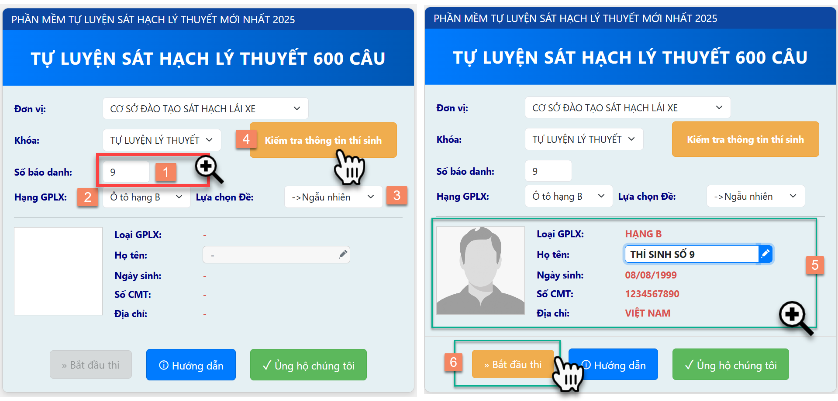 Hướng dẫn thao tác
