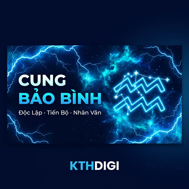 Cung Bảo Bình ♒ – Độc Lập · Tiến Bộ · Nhân Văn | Chiêm Tinh Học KTHDIGI