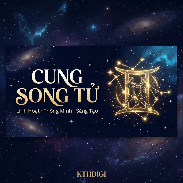 Cung Song Tử ♊ – Linh Hoạt · Thông Minh · Sáng Tạo | Chiêm Tinh Học KTHDIGI