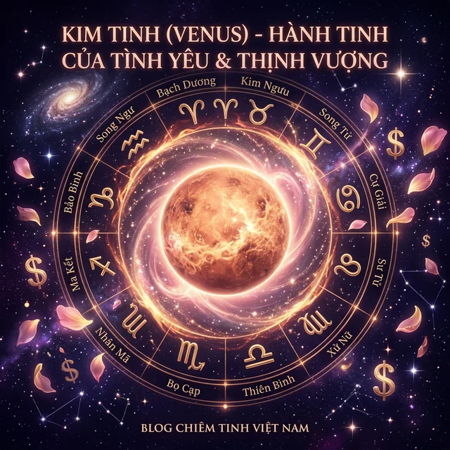 Kim Tinh (Venus) – Hành Tinh Của Tình Yêu, Sắc Đẹp Và Tài Chính