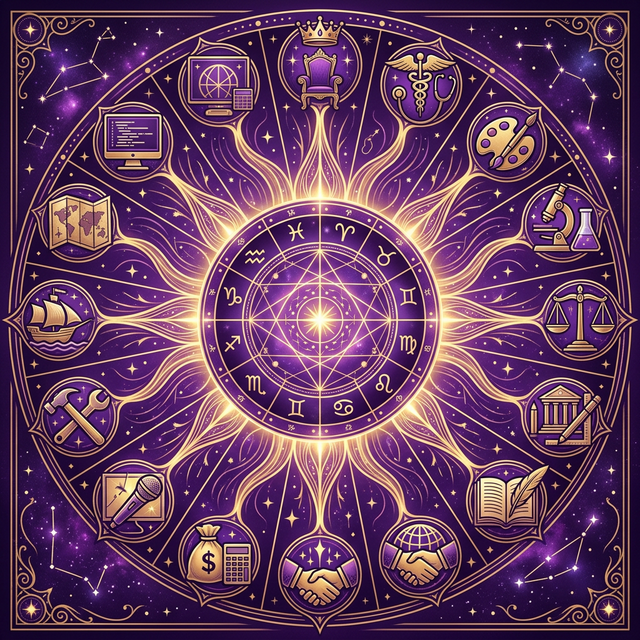 Infographic: Phân Tích Hướng Nghiệp Qua Chiêm Tinh Lá Số – Tìm Nghề Phù Hợp