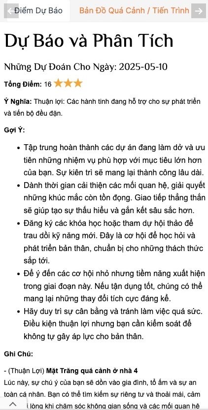 Bản Đồ Sao Quá Cảnh