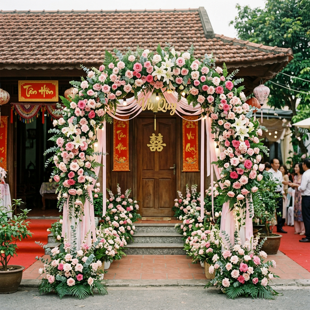 Cổng hoa cưới hỏi