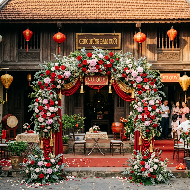 Cổng hoa cưới hỏi đẹp tại TP.HCM