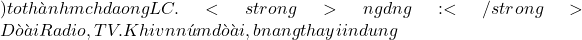 ) tạo th&agrave;nh mạch dao động LC. <strong>Ứng dụng:</strong> D&ograve; đ&agrave;i Radio, TV. Khi vặn n&uacute;m d&ograve; đ&agrave;i, bạn đang thay đổi điện dung