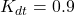 K_{dt}=0.9