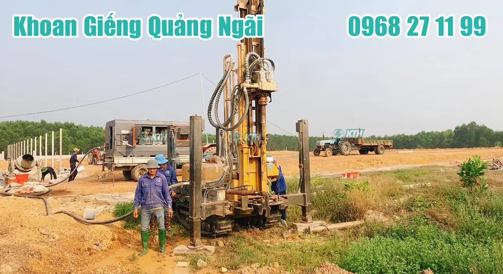 Báo giá khoan giếng gia đình, công nghiệp tại Quảng Ngãi