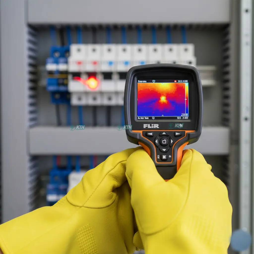 Công nghệ Scan nhiệt tủ điện phát hiện điểm nóng quá nhiệt tại tiếp điểm lỏng lẻo.