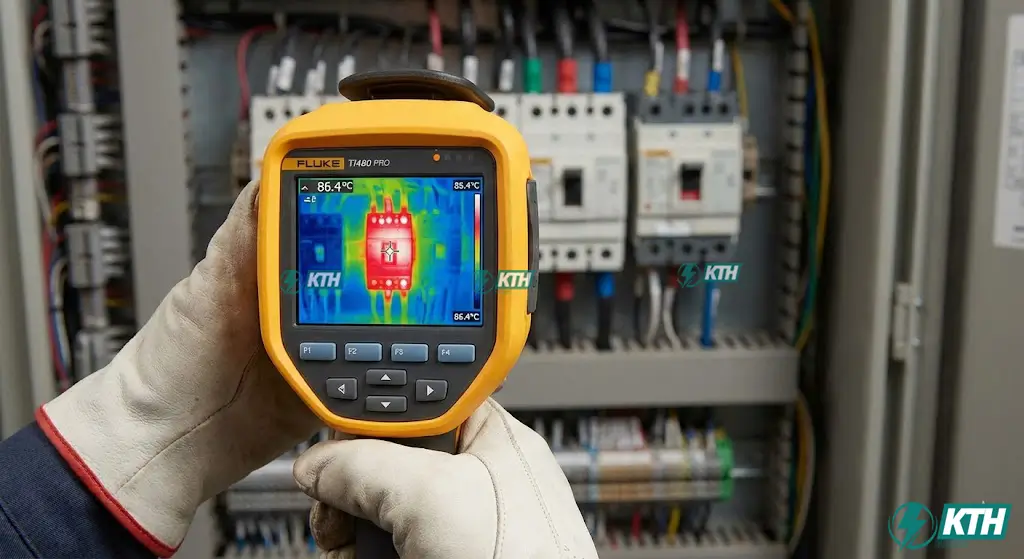 Dịch vụ scan nhiệt tủ điện (Thermal Scan) phát hiện điểm tiếp xúc bị lỏng gây quá nhiệt.