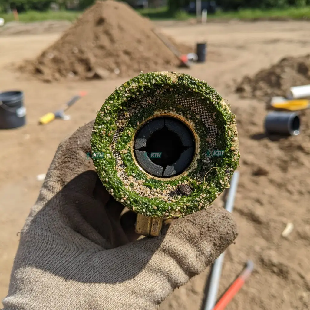 Luppe rọ hút giếng khoan bị kẹt rác và hở gioăng cao su.