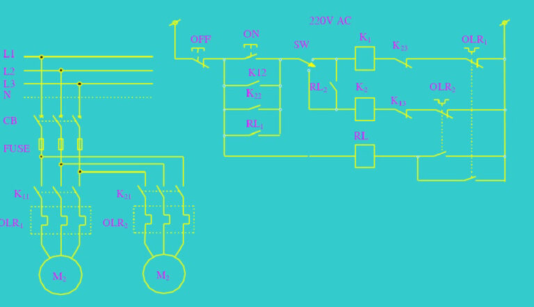 Mạch động cơ chính - phụ (Dự phòng)