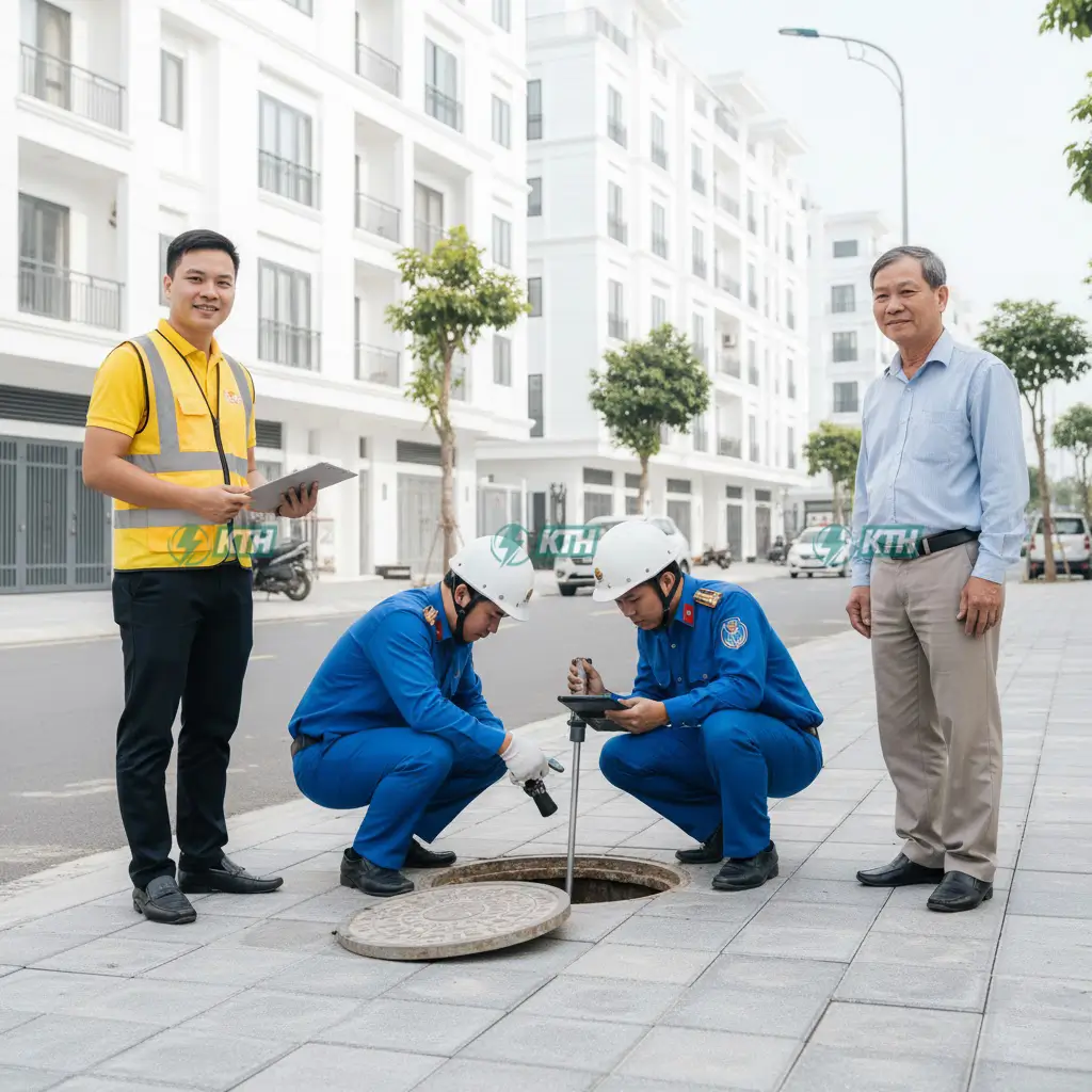 Dịch Vụ Đấu Nối Thoát Nước Trọn Gói: Xin Phép & Thi Công 2025 9 Nghiệm thu và Bàn giao