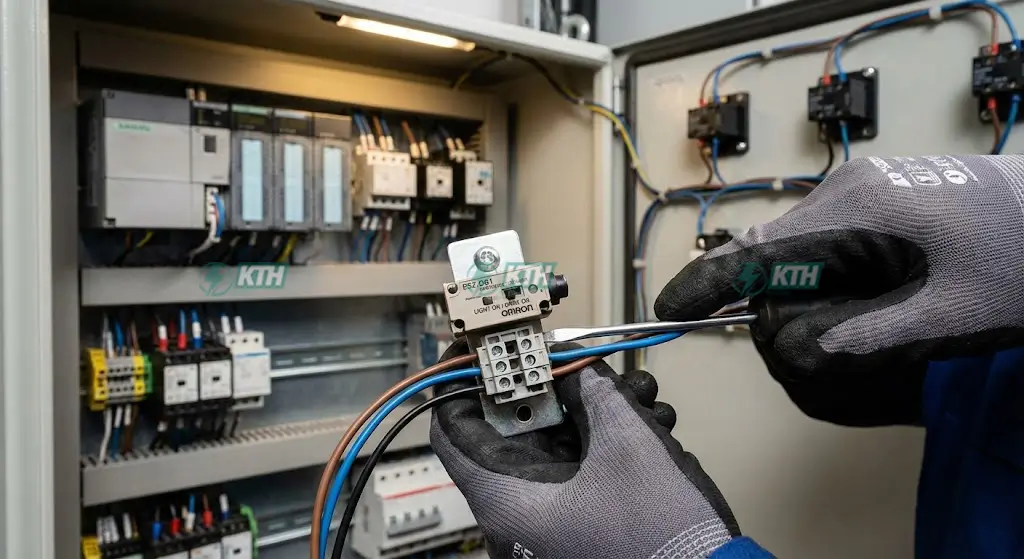 Cảm Biến Quang (Photoelectric Sensor): Nguyên Lý, Đấu Nối NPN/PNP & Hướng Dẫn Chọn Mua 2025 3 Những Thông Số "Sống Còn" Khi Lắp Đặt (Dark ON/Light ON, NPN/PNP)