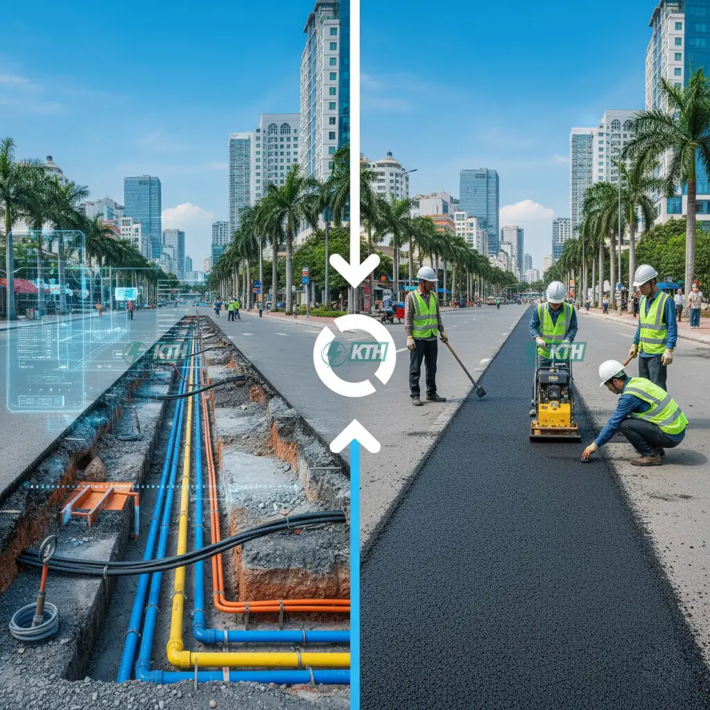 Quy định đào đường và tái lập mặt đường TP.HCM