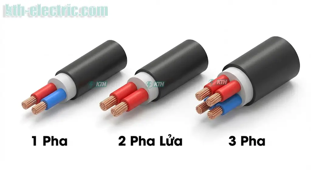 Điện 2 Pha Là Gì? Sự Thật Về "Điện 2 Pha Lửa" & Giải Pháp Xử Lý Điện Yếu 2025 3 So Sánh Sơ Đồ