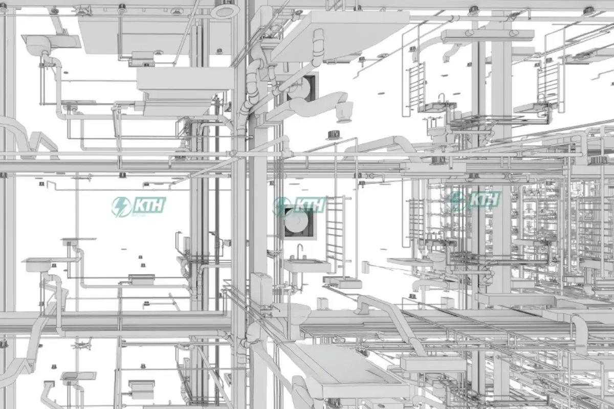 Mô hình BIM 3D phối hợp hệ thống MEP giúp phát hiện xung đột
