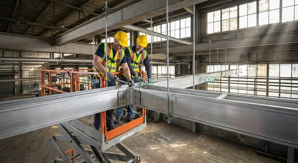 Quy trình thi công lắp đặt thanh dẫn điện Busway thay thế cáp động lực cho nhà xưởng.