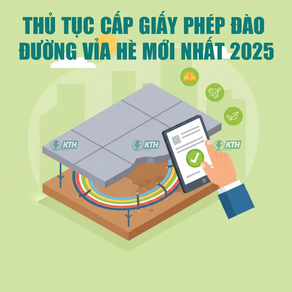 Thủ tục cấp giấy phép đào đường vỉa hè mới nhất 2025