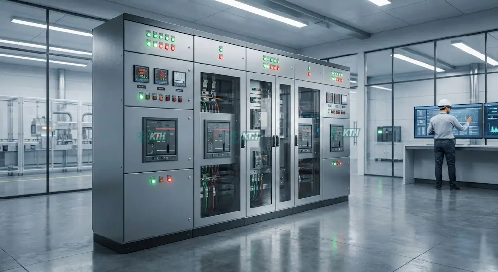 Tủ Điện Là Gì? "Giải Phẫu" Cấu Tạo & Tiêu Chuẩn IEC (2025) 1 Tủ điện công nghiệp MSB sơn tĩnh điện lắp đặt tại nhà máy chuẩn IEC.