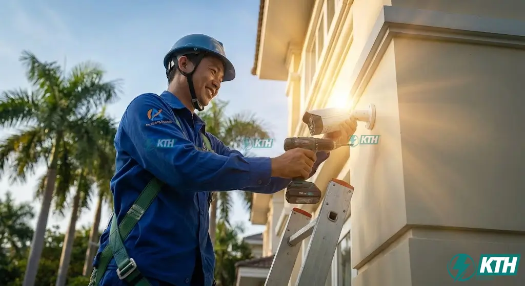 Dịch vụ sửa chữa và lắp đặt camera quan sát tại nhà uy tín của KTH Electric ở TP.HCM.