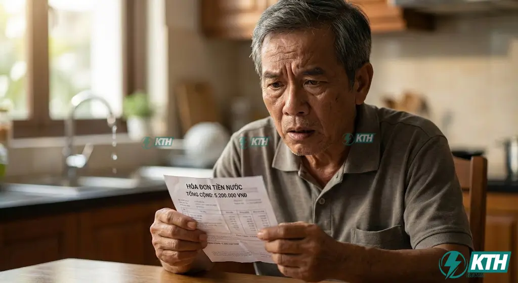 Bảng Giá Dò Tìm Rò Rỉ Nước 2025: Báo Giá Siêu Âm "Không Đục Phá" 2 Hóa đơn tiền nước tăng đột biến gấp nhiều lần là dấu hiệu cảnh báo đường ống nước bị vỡ ngầm hoặc rò rỉ.