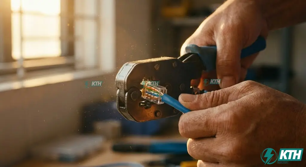 Hướng dẫn bấm hạt mạng chuẩn T568B cho dây cáp Cat6 đảm bảo tốc độ Gigabit.