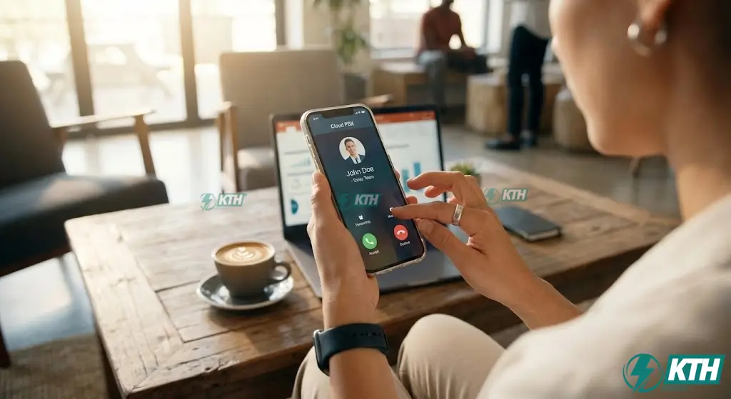 Sử dụng ứng dụng tổng đài ảo Cloud PBX trên điện thoại thông minh giúp tiết kiệm chi phí lắp đặt phần cứng.