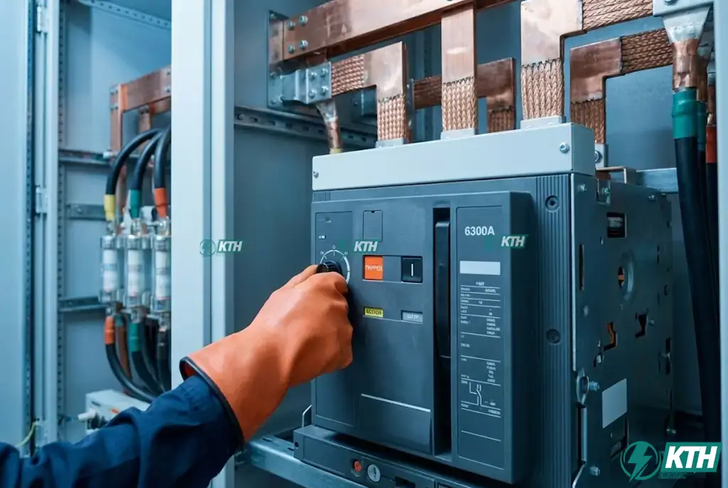 Tủ điện tổng MSB sử dụng máy cắt không khí ACB 6300A và thanh cái đồng Busbar cho trạm 5000kVA.