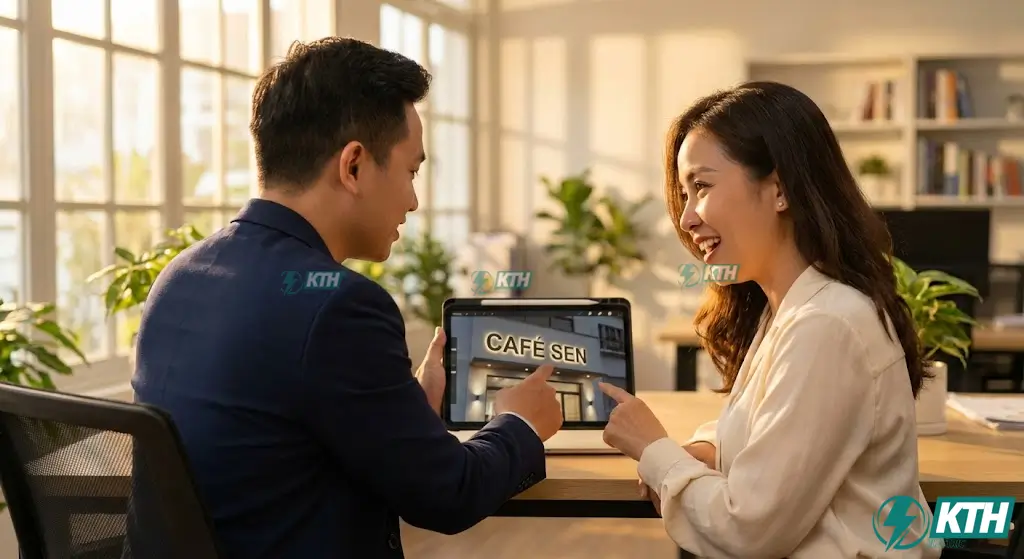 Báo giá làm bảng hiệu quảng cáo Alu chữ nổi Mica 2026 trọn gói miễn phí thiết kế 3D.