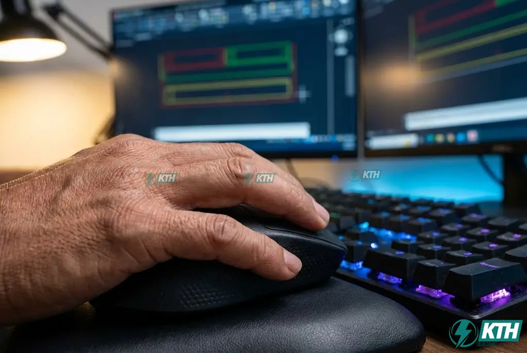 Cấu hình máy tính chạy AutoCAD mượt mà với chuột chuyên dụng và bàn phím cơ cho họa viên kiến trúc và kỹ sư cơ điện M&E.