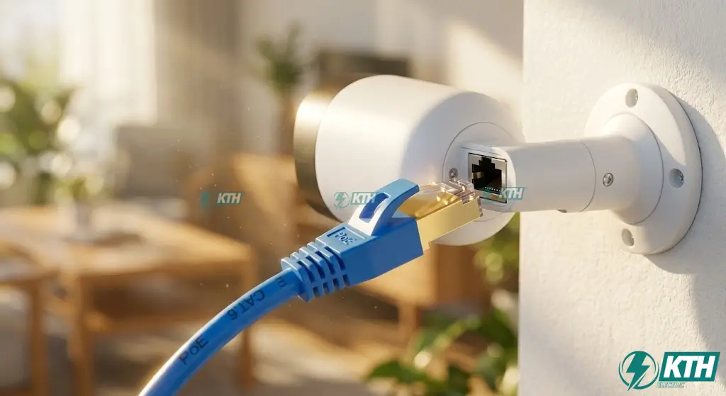 Hiện trạng dây điện chằng chịt và adapter nguồn rời 12V kém chất lượng gây nguy cơ cháy nổ trần thạch cao tại văn phòng Việt Nam - Vấn đề an toàn điện trong hệ thống camera giám sát.