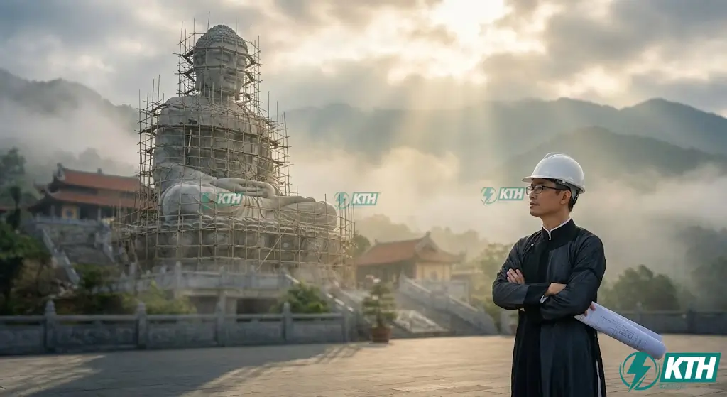 Dịch vụ đắp tượng Phật bằng xi măng trọn gói uy tín với đội ngũ nghệ nhân và kỹ sư hơn 20 năm kinh nghiệm.