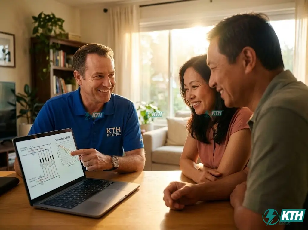 Dịch vụ tư vấn thiết kế và khắc phục sự cố sụt áp điện gia đình uy tín tại TP.HCM của KTH Electric.