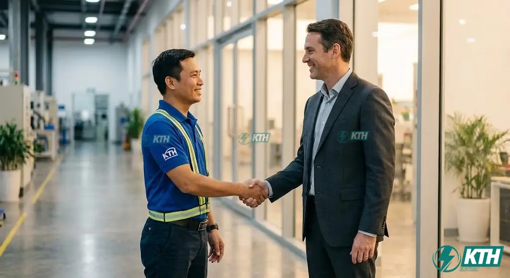 Dịch vụ tư vấn giám sát và thi công hệ thống điện uy tín KTH Electric cam kết tuân thủ 100% tiêu chuẩn kỹ thuật.