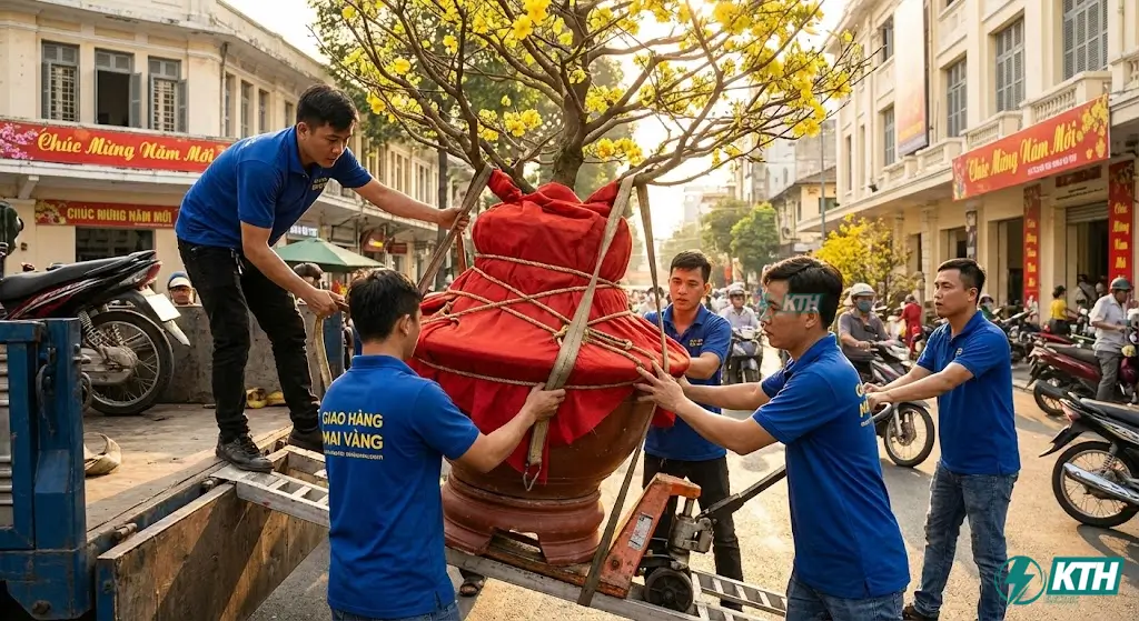Dịch vụ cho thuê mai tết trọn gói miễn phí vận chuyển 2 chiều và trang trí tại TPHCM.