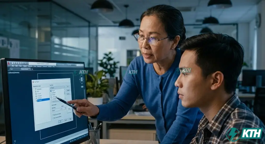 Hướng dẫn cách sửa lỗi font CAD bằng lệnh Style ST và thay thế font .VnTime bị thiếu bằng font hệ thống có sẵn.