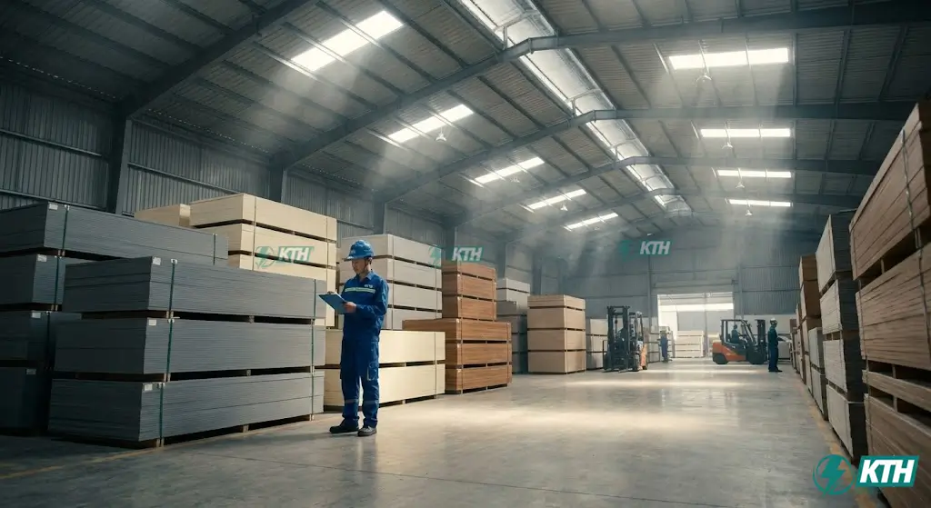 Tổng kho tấm Compact HPL và phụ kiện vách ngăn vệ sinh số lượng lớn tại TP.HCM của KTH Electric.