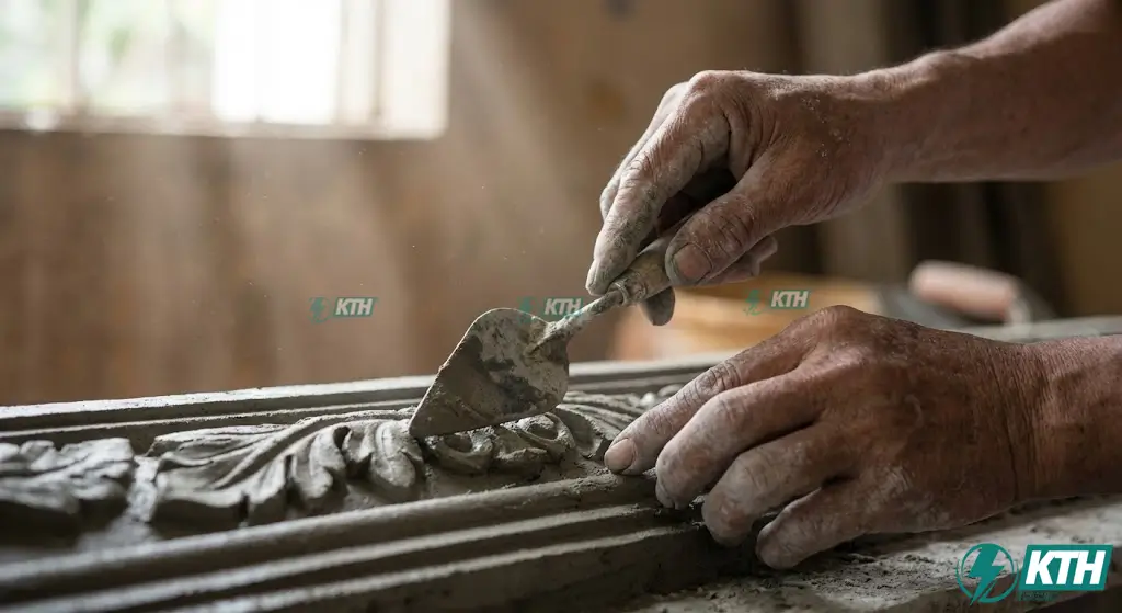 Đắp Phào Chỉ Xi Măng, PU Không Nứt Vỡ: Bí Quyết Chuyên Gia 3 Hướng dẫn kỹ thuật đắp phào chỉ ngoại thất bằng xi măng chuẩn tỷ lệ vàng.