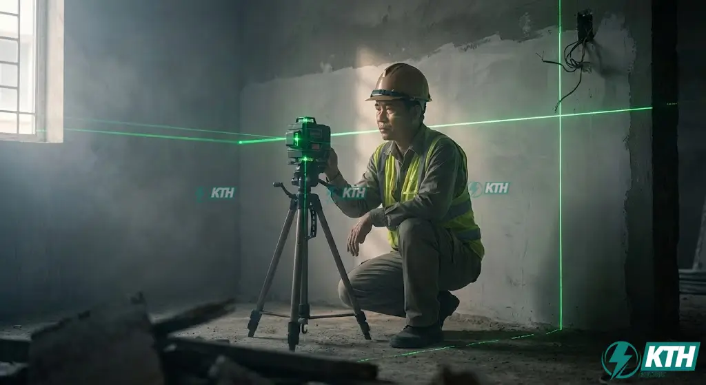 Nghiệm thu công trình sửa chữa nhà bằng máy Laser.