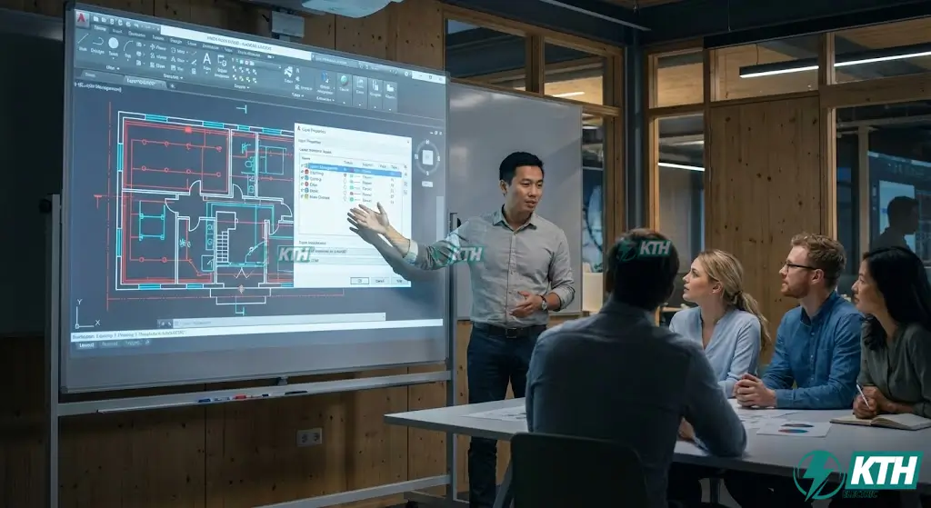 Quy trình quản lý Layer trong AutoCAD và thiết lập Dimstyle chuẩn giúp bản vẽ khoa học, dễ dàng in ấn và quản lý đối tượng.
