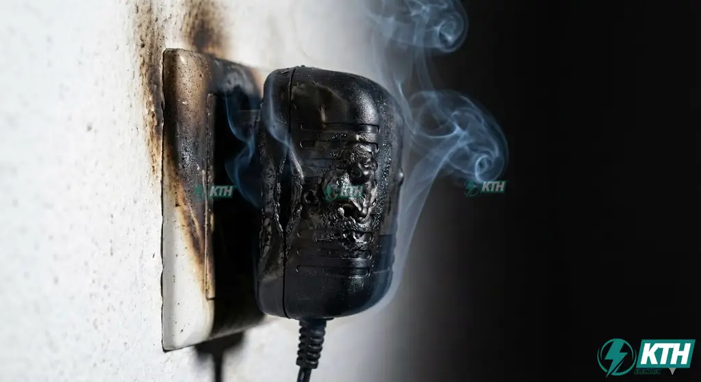 Rủi ro cháy nổ thực tế khi sử dụng Adapter 12V giá rẻ bị quá tải nhiệt và sụt áp trên đường dây so với độ an toàn của nguồn PoE 48V chuẩn IEEE.