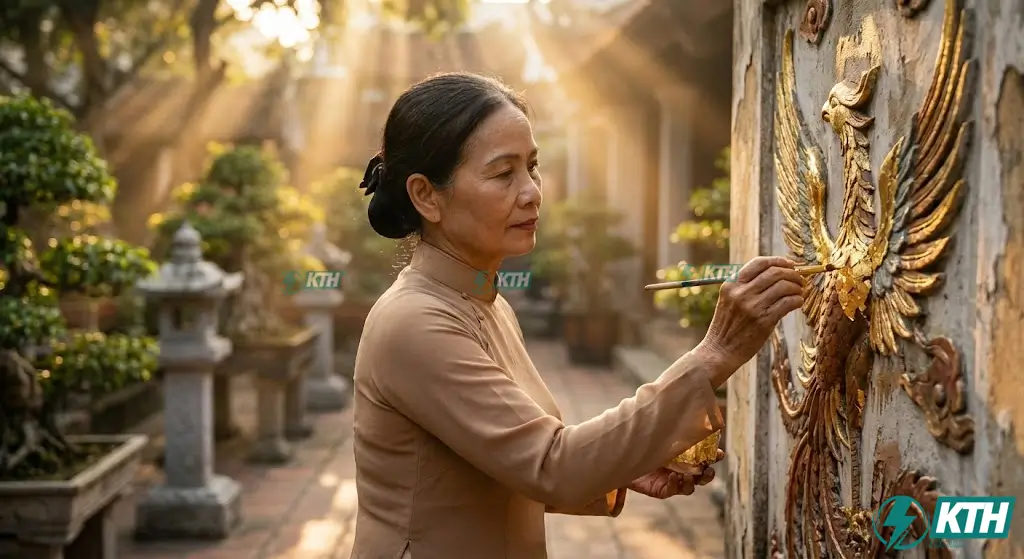 Đắp Phào Chỉ Xi Măng, PU Không Nứt Vỡ: Bí Quyết Chuyên Gia 4 Sơn phào chỉ xi măng giả đồng và dát vàng 24k nghệ thuật tân cổ điển.