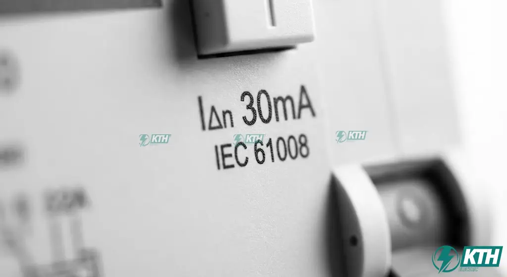 Thông số độ nhạy dòng rò 30mA trên aptomat chống giật chuẩn IEC 61008 đảm bảo an toàn tính mạng.