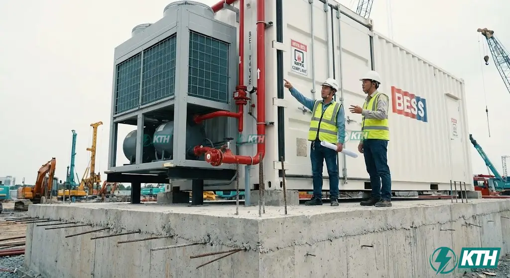 Thi công nền móng và hệ thống phòng cháy chữa cháy cho trạm BESS theo tiêu chuẩn kỹ thuật an toàn NFPA 855.