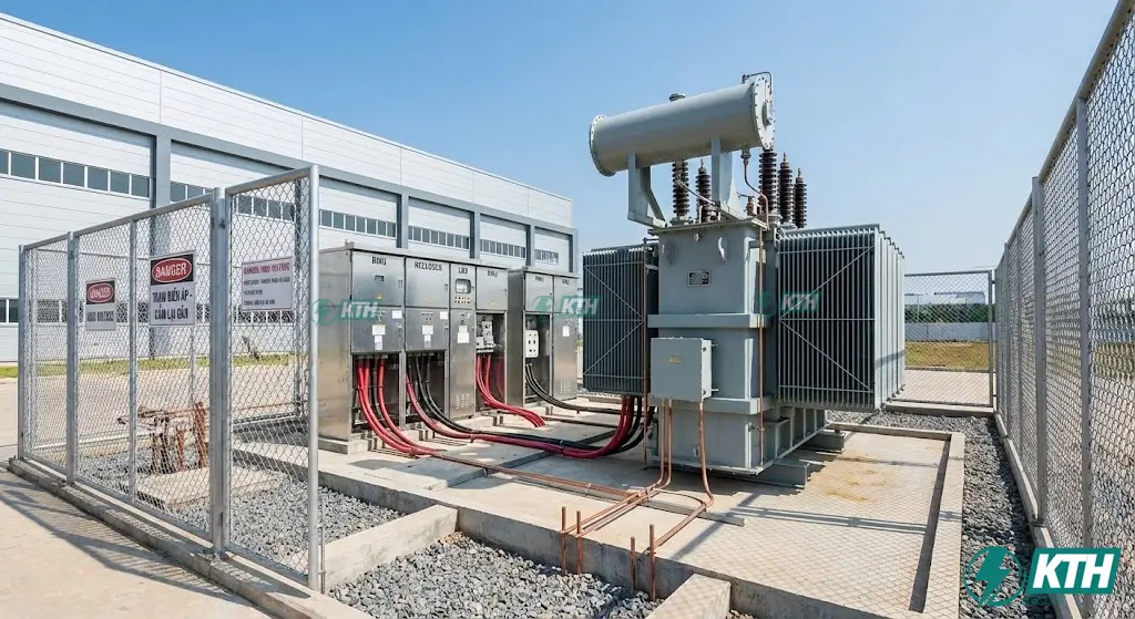 Báo Giá Thi Công Điện Công Nghiệp 2026: Trọn Gói & Chi Tiết Nhất 2 Trạm biến áp và Hệ thống trung thế
