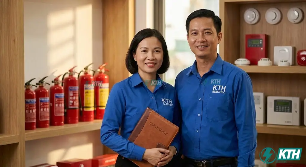 Đội ngũ kỹ thuật KTH Electric tư vấn hồ sơ kiểm định PCCC QCVN 03:2023/BCA uy tín tại TPHCM.