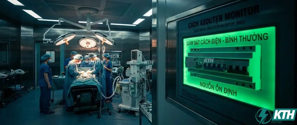 Mạng điện IT với trung tính cách ly được ứng dụng trong phòng mổ bệnh viện để đảm bảo cấp điện liên tục khi có sự cố chạm đất.