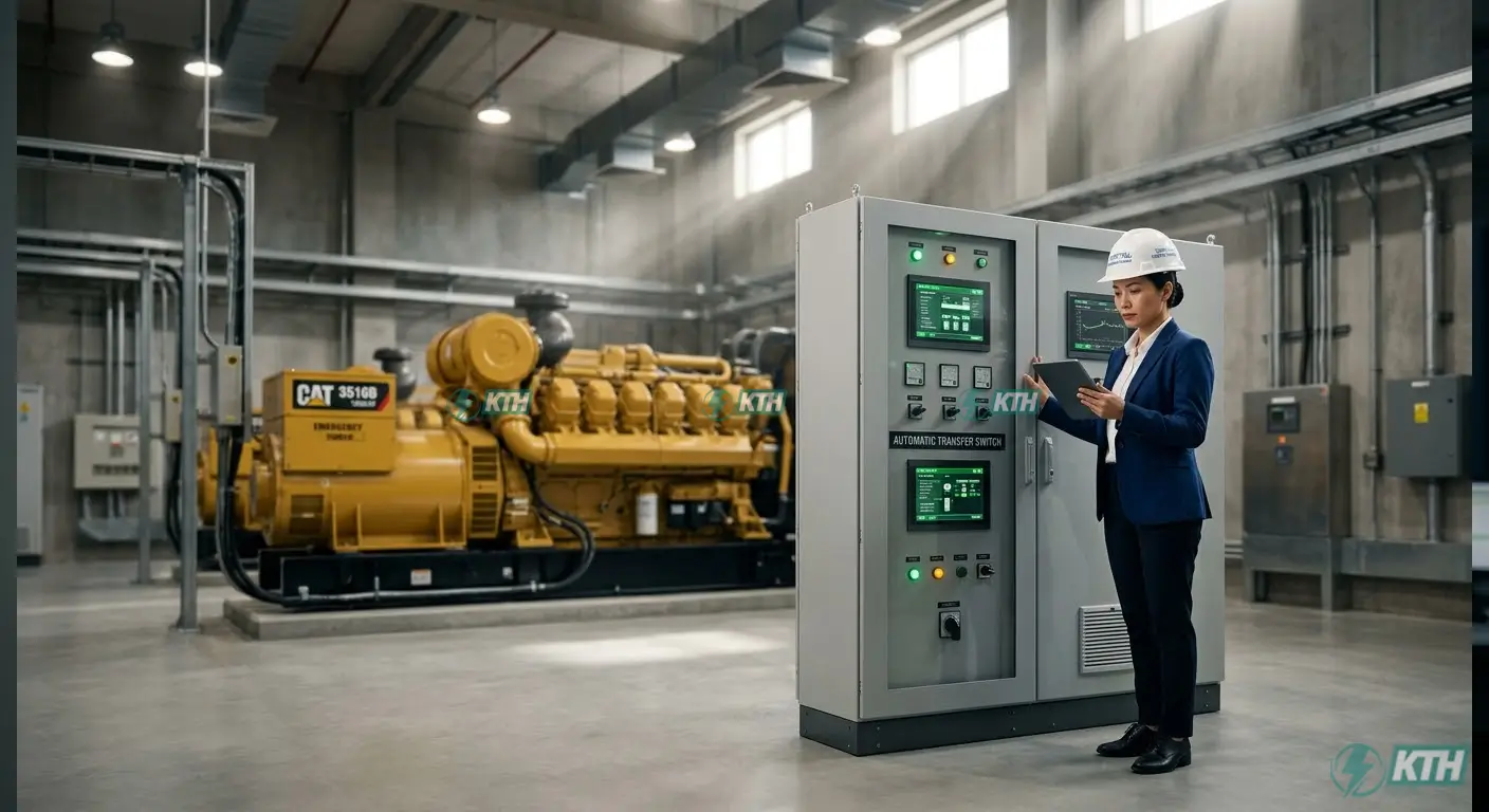 Báo giá tủ ATS 2026 cho máy phát diesel 100kva bảo vệ nguồn điện khẩn cấp tại bệnh viện.