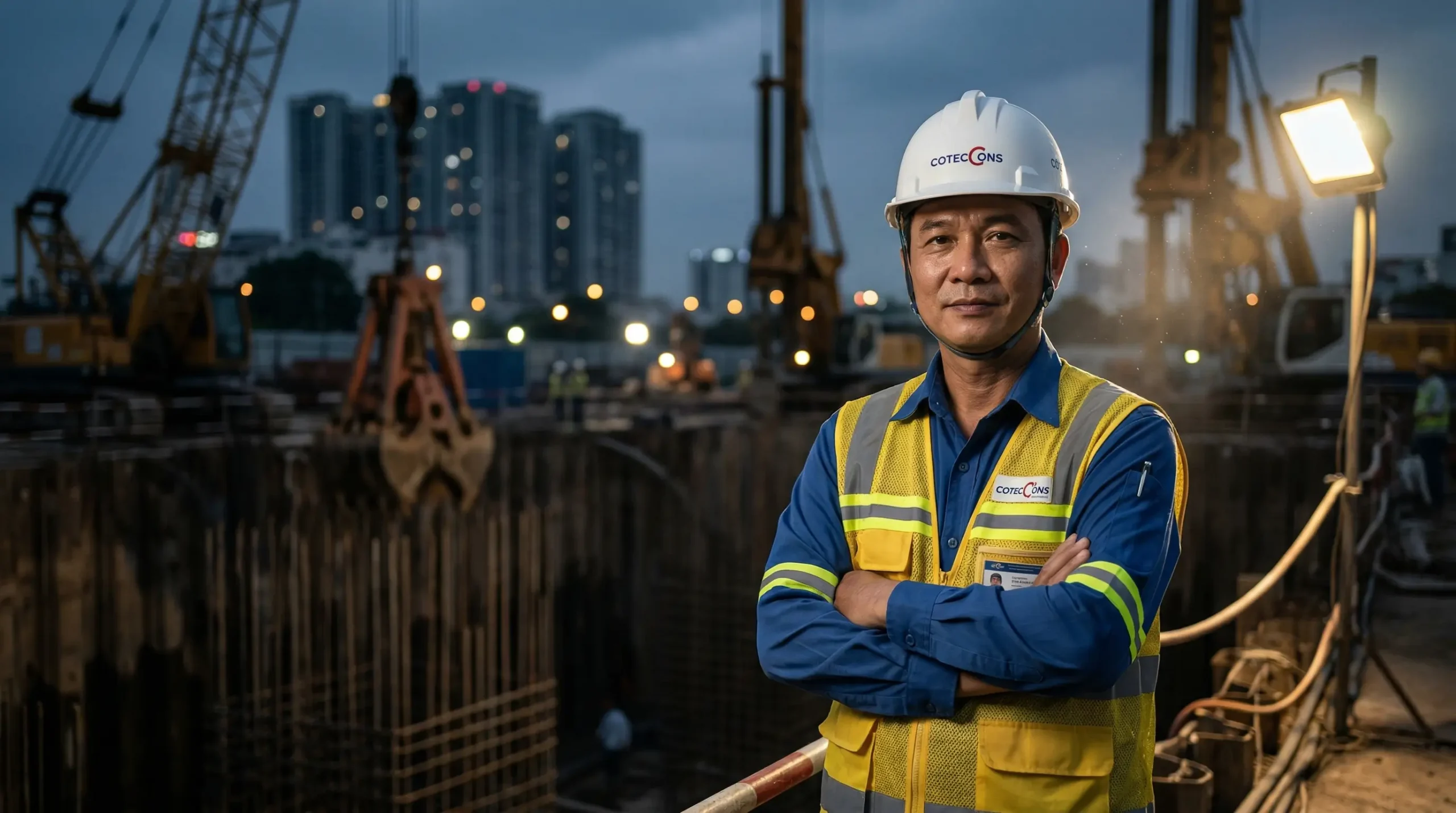 Dịch vụ thi công tường vây tầng hầm nhà cao tầng chuyên nghiệp KTH Electric.