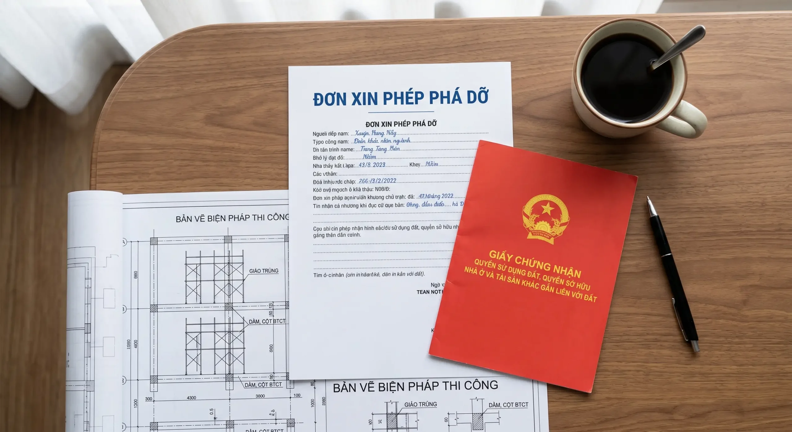 Trọn bộ 4 loại hồ sơ và mẫu đơn xin giấy phép tháo dỡ nhà cấp 4 hoặc nhà phố theo quy định mới nhất.